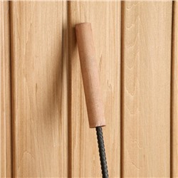 Кочерга стальная, с деревянной ручкой, длина 90 см, «Добропаровъ»