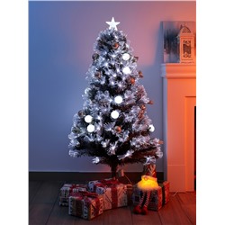 Ёлка светодиодная «Золотистый декор» 150 см, диаметр нижнего яруса 70 см, 170 веток, 13 режимов, свечение белое/тёплое белое