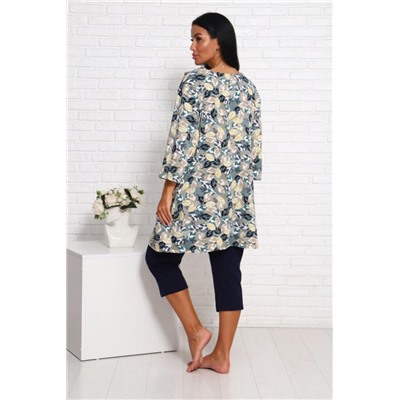 №129 Костюм с бриджами MAX (Синий)