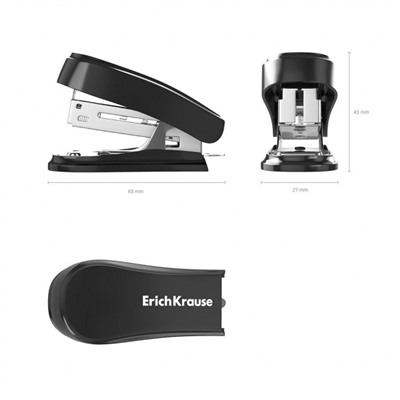 Степлер 24/6 на 15 листов мини 61741"Классика-Мини" черный ErichKrause