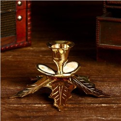 Подсвечник «Лукка», 12 см, латунь, перламутр