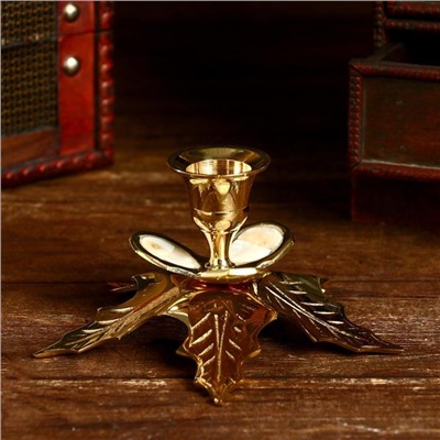 Подсвечник «Лукка», 12 см, латунь, перламутр