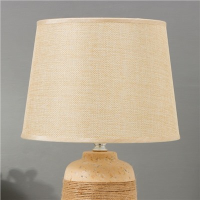 Настольная лампа с абажуром RISALUX, 16351/1, E14, 40 Вт, бежевый, 22×22×37 см