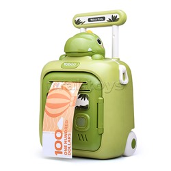 Копилка "Чемодан" с динозавриком, в коробке