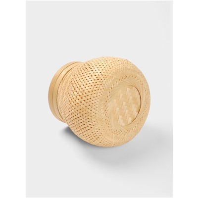 Корзинка плетёная с крышкой, 20×20×20 см, бамбук