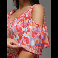 Платье Ялта (Леопард красный)