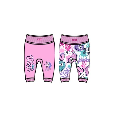Ползунки детские трикотажные для девочек, 2 шт в комплекте