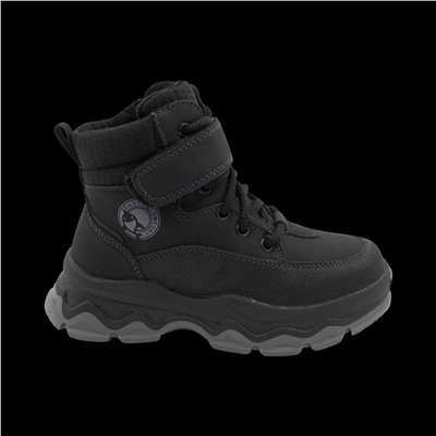 Ботинки зимние на меху А2438 черные