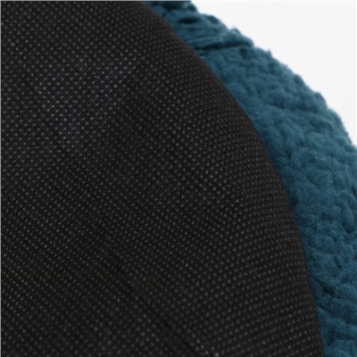 Лежанка для собак и кошек «Уют», мягкий мех, 45×35×11 см, зелёная