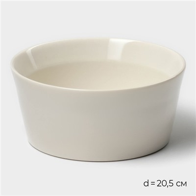 Салатники Magistro Whitewarm, 380/700/1.2 л, d=12/16/20.5 см, набор 3 шт., фарфор, белые