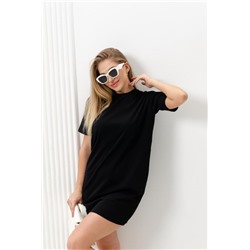 14407 платье женское короткое (Черный)
