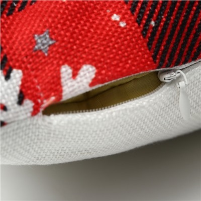 Наволочка декоративная «Этель» Christmas, 43×43 см, велюр