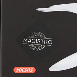 Чапельник Magistro Sen, 18.7 см, нержавеющая 304 сталь, серебристый