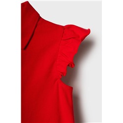 Джемпер трикотажный с воротником поло для девочек PLAYTODAY, 1241969