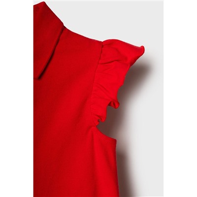 Джемпер трикотажный с воротником поло для девочек PLAYTODAY, 1241969