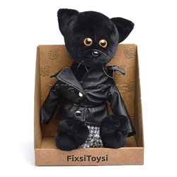 Кот Флеш в кожанке и штанах В27