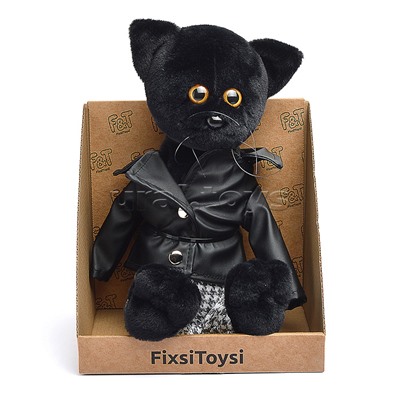 Кот Флеш в кожанке и штанах В27