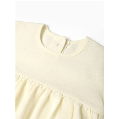 Платье для девочки MINAKU: Eco style, рост 86-92 см, молочное