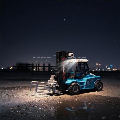 Машина "Вилочный погрузчик" 1:43 (свет,звук)  в коорбке