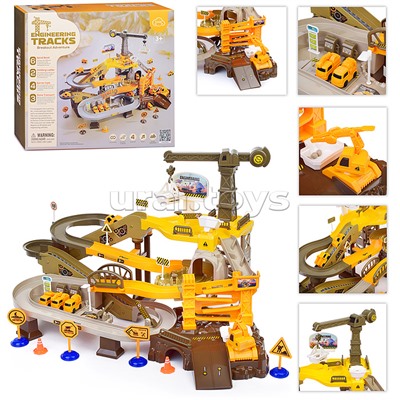 Автотрек "Строитель" в коробке