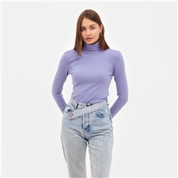 Водолазка женская MINAKU: Basic line, размер 44, сиреневая