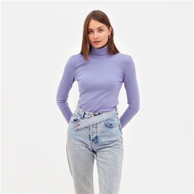 Водолазка женская MINAKU: Basic line, размер 44, сиреневая