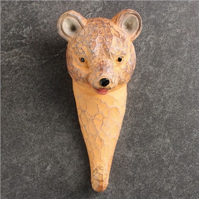 Крючок настенный «Мишка», ключница фигурная, 15×6×7.5 см