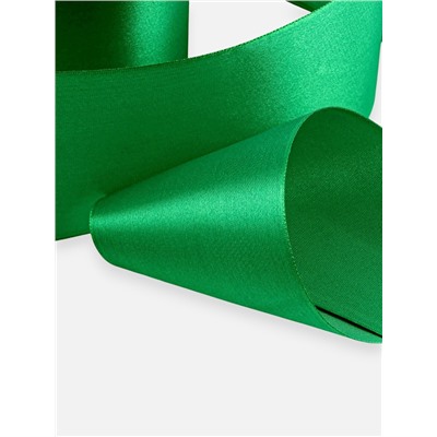 Лента атласная, 75 мм, 23±1 м, зелёная №19