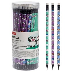 Карандаш черногр. "Panda" с ластиком HB в тубе 72шт. BL_088764 (088764) Хатбер