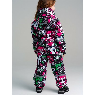 Комбинезон текстильный с полиуретановым покрытием для девочек