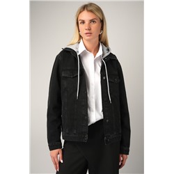 Женская джинсовая куртка с капюшоном Happyfox