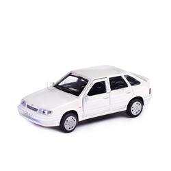 Машина металл LADA -2114 "Samara" 12 см, (двер, баг, белый) инерц., в коробке
