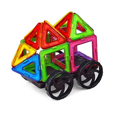 Конструктор магнитный, большой размер дет. (58 дет.), в пакете