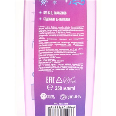 Шампунь для волос детский, 250 мл, аромат фруктовый лёд, «Холодное сердце»