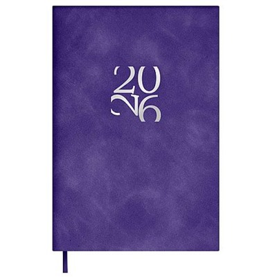 Ежедневник 2026 г. А6 240 стр. 70317 "БЕЙБИСКИН ФИОЛЕТОВЫЙ" кожзам,ляссе Феникс