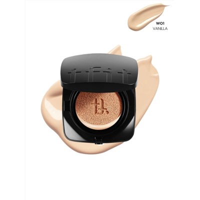 TFIT - КУШОН С АМИНОКОМПЛЕКСОМ И ЭКСТРАКТОМ ШАЛФЕЯ ТОН W01 VANILLA LAYERING FIT GLOW CUSHION EX W01 VANILLA SPF50+ PA++++, 12 ГР
