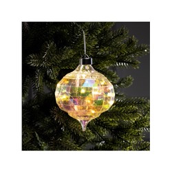 Ёлочная игрушка светодиодная «Ретро», 17×12 см, 12 LED, от батареек ААх2, свечение тёплое белое