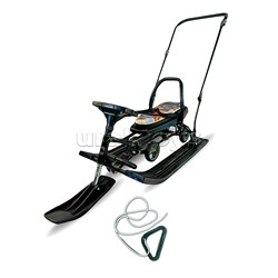 Игрушка Снегокат детский 109 "Wheel" c П-образным толкателем и колесной базой (Олененок)