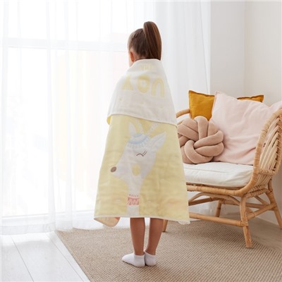 Полотенце детское Крошка Я «Magic» 95×100±5 см, цвет жёлтый, 100% хлопок, 280 г/м²