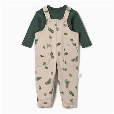 Костюм детский (боди, комбинезон) «Крошка Я. Еловые веточки», рост 68-74 см