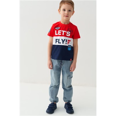 Фуфайка трикотажная для мальчиков (футболка) PLAYTODAY, 1243579