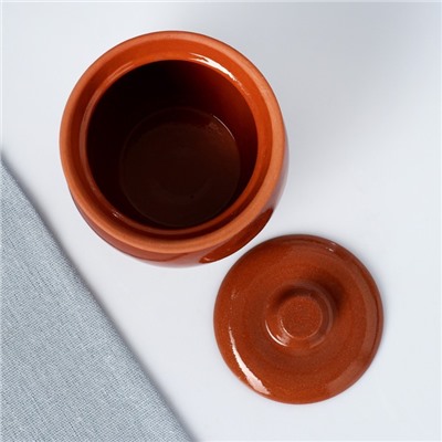 Горшочек для запекания Кунгурская керамика «Стандарт», 350 мл, керамика, коричневый