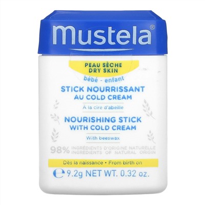 Mustela, Baby, Nourishing Stick with Cold Cream, 0.32 oz (9.2 g)