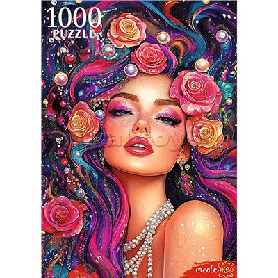 Пазлы 1000 "Яркая девушка"