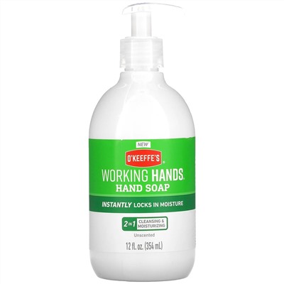 O'Keeffe's, Working Hands Hand Soap, Unscented, 12 fl oz (354 ml)
