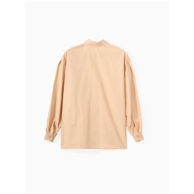 Рубашка женская с объёмными рукавами MINAKU: Casual Collection, размер 44, бежевая