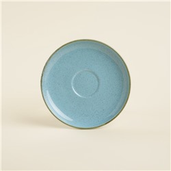 Чайная пара SL Home «Аззура», 2 предмета: чашка 300 мл, блюдце d=16.7 см, фарфор, бирюзовая