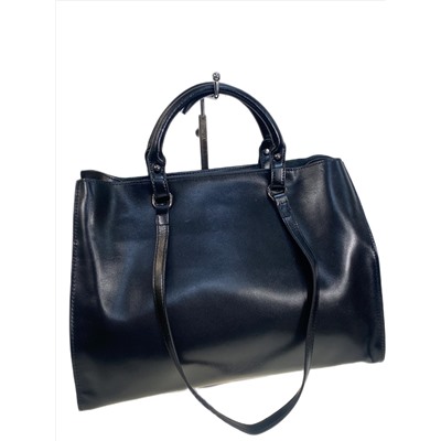 Женская сумка из натуральной кожи, цвет черный