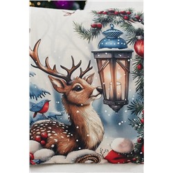 Наволочка декоративная новогодняя 2 шт рогожка НАТАЛИ, 1221267