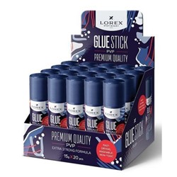 Клей-карандаш 15 гр PVP EXTRA LXGSPVP-15W LOREX